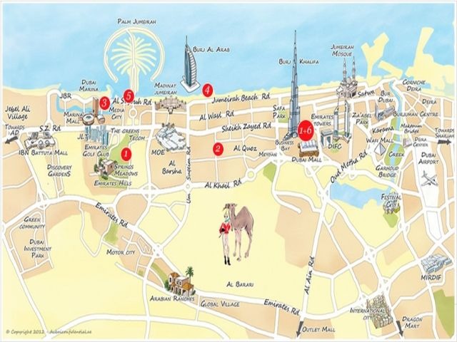 Dubai cartes et plans