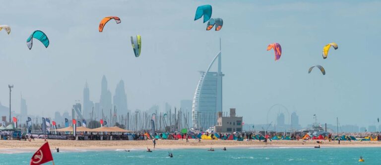 La plage de Kite Beach Dubai