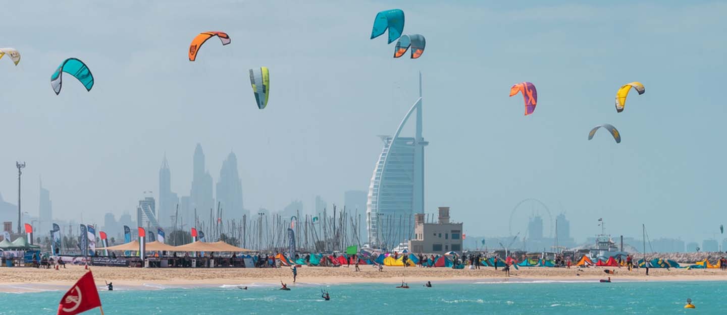 La plage de Kite Beach Dubai
