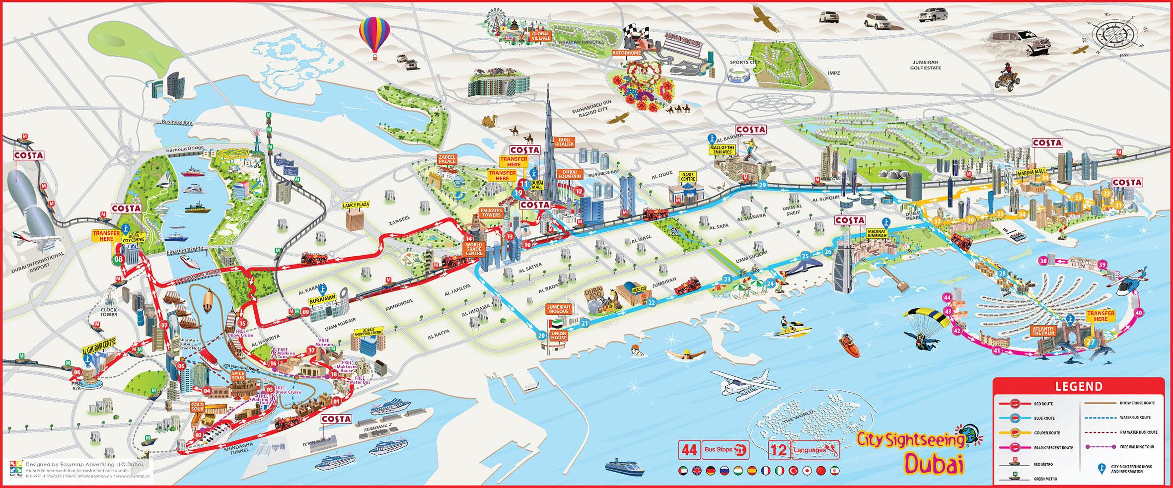 Plan de Dubai