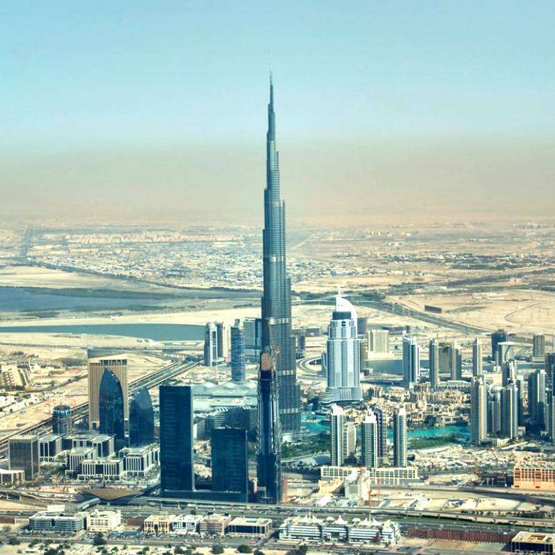 Survol de la Palm Jumeirah en hélicoptère à Dubaï